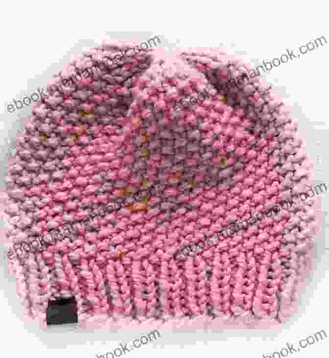 A Beanie Ski Hat Knitted In A Textured Stitch Pattern Knitting Pattern KP382 Ladies Mens Beanie Ski Hat Pattern USA Terminology