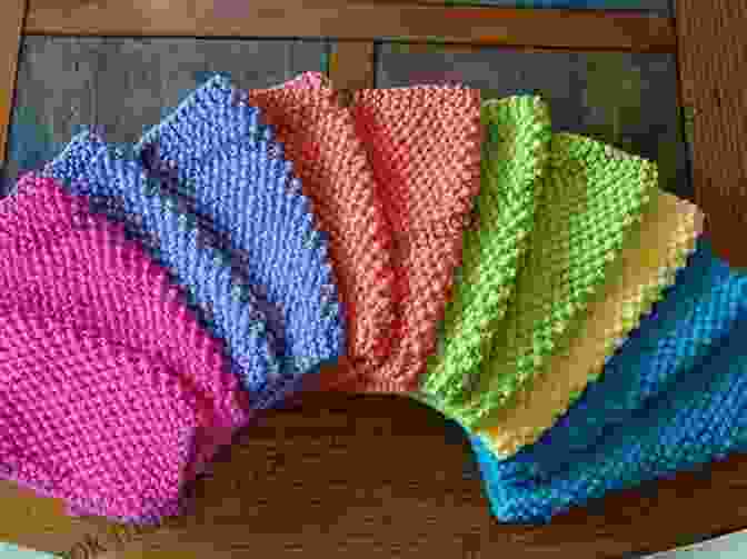 A Close Up Of A Knit Dishcloth With A Whimsical Pattern Trendy Knit Dishcloths Jeff Silva