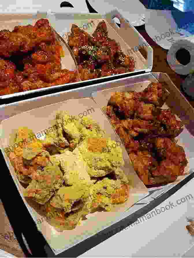 A Collage Of Various Korean Fried Chicken Flavor Variations Korean Foods: 4 Common Flavors Of Korean Fried Chicken