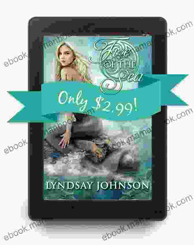 Fire Of The Sea By Lyndsay Johnson Book Cover With An Underwater Scene Featuring A Woman And A Sea Creature. Fire Of The Sea Lyndsay Johnson