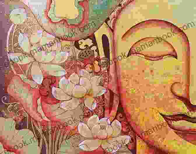 Golden Lotus In A Buddhist Painting Suvarna Padma The Golden Lotus