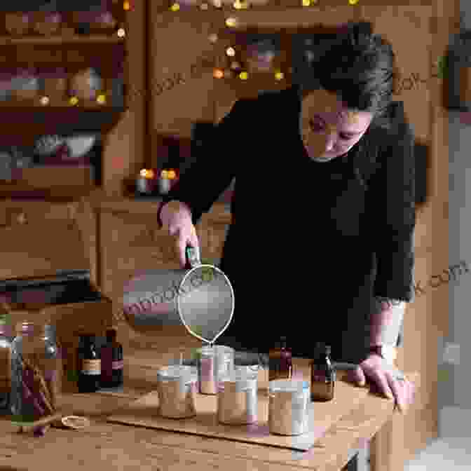 Image Of A Woman Making Candles In Her Kitchen. Decorative Candles Workshop: A Business You Can Start In Your Own Kitchen