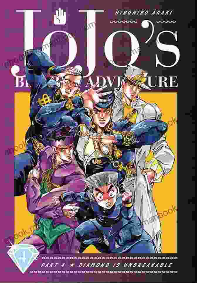 Image Of JoJo's Bizarre Adventure: Part Diamond Is Unbreakable Vol. 1 Manga Cover Featuring Josuke Higashikata And Crazy Diamond JoJo S Bizarre Adventure: Part 4 Diamond Is Unbreakable Vol 1