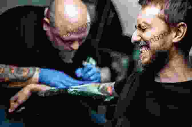 James Allen Grimacing In Pain While Getting A Tattoo THE TATTOO DIARY James Allen