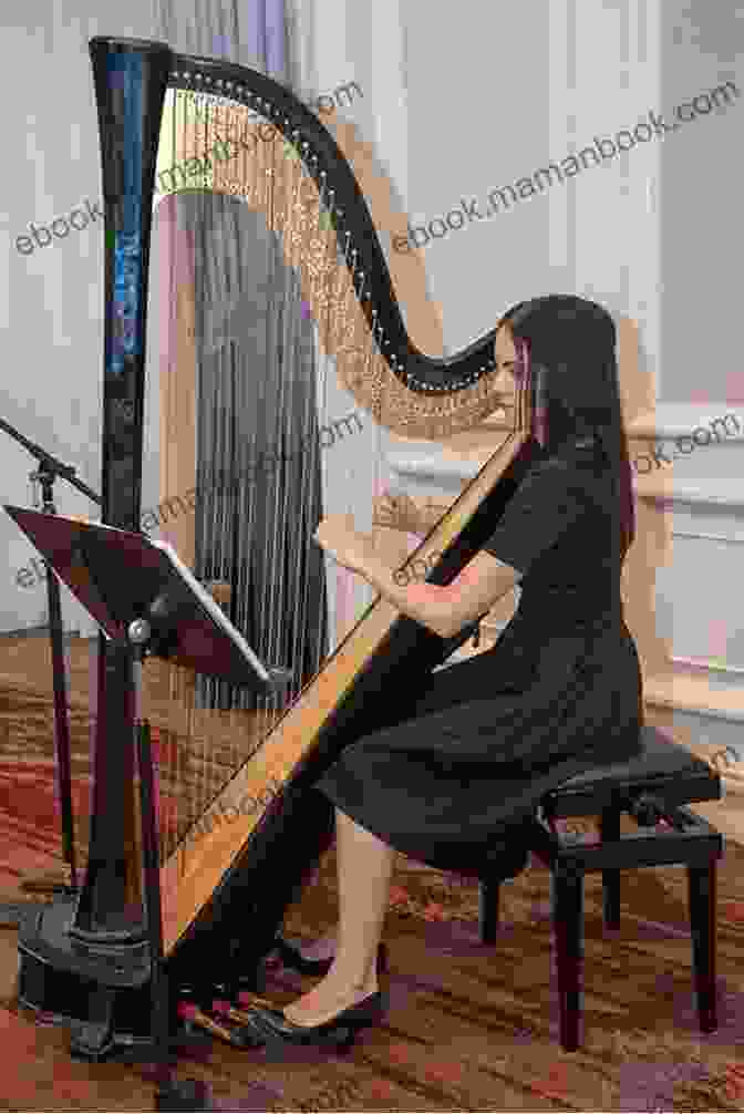 Nicola Aliani Playing The Harp On Stage Welsh Traditional Music Nicola Aliani