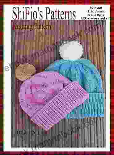 Knitting Pattern KP382 Ladies Mens Beanie Ski Hat Pattern USA Terminology